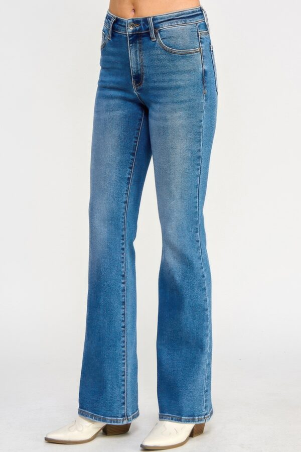 Tummy Control Mid-Rise Skinny-to-Bootcut Jeans