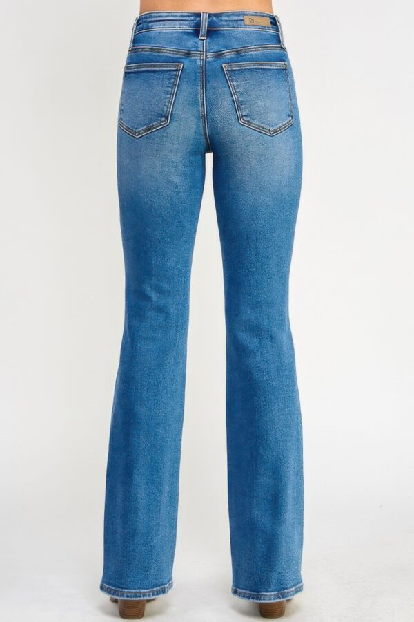 Tummy Control Mid-Rise Skinny-to-Bootcut Jeans