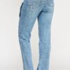 High-Rise Dad Jeans with Scalloped Pocket