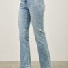 Mid-Rise Flare Jeans with Released Hem