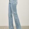 Mid-Rise Flare Jeans with Released Hem
