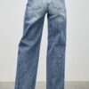 Mid-Rise Straight Jeans with Pintuck
