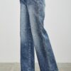 Mid-Rise Straight Jeans with Pintuck