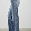 Mid-Rise Straight Jeans with Pintuck