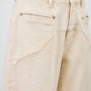 High-Rise Western-Print Barrel-Leg Jeans