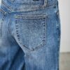 High-Rise Wide-Leg Jeans with Snap Side Buttons