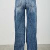 High-Rise Wide-Leg Jeans with Snap Side Buttons