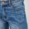High-Rise Wide-Leg Jeans with Snap Side Buttons