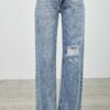 Mid-Rise Relaxed Straight Jeans – Distressed (Plus Size)