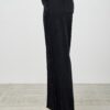 High-Rise Straight Jeans with Front Pleat