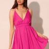 Washed Satin Crepe Cami Skater Dress – Made in U.S.A.