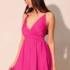 Washed Satin Crepe Cami Skater Dress – Made in U.S.A.