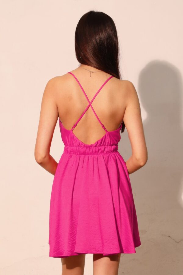 Washed Satin Crepe Cami Skater Dress – Made in U.S.A.