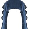 Cropped Denim Button-Down Bolero – Tailored Collar