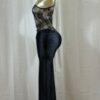 Crimson Halter Lace Hourglass Midi Dress