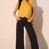 Washed Poly Silk Tulip Tunic Top – Tulip Hem