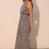 Night Meadow Sleeveless Bubble Jumpsuit – Flowy Bubble Silhouette