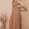 Washed Poly Silk Twist-Front Jumpsuit – Made in USA