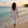 Crochet Maxi Cover-Up Dress – Open-Knit Viscose