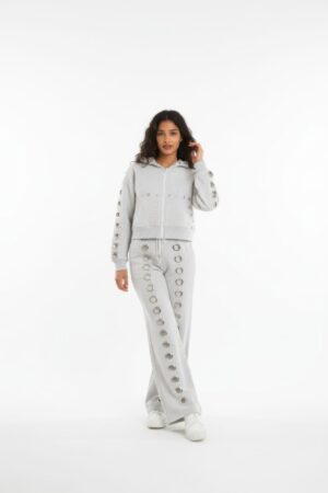 Two-Piece Pants Set – Stretch Knit Relaxed Look