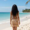 Crochet Fringe Cover-Up Skirt – Boho Beach