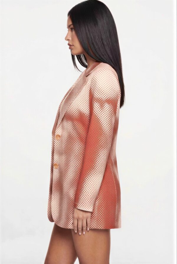 Notched Collar Mini Blazer Dress – Structured Silhouette