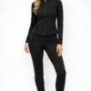 Sculpted Zip-Up Jacket & High-Waist Leggings Set