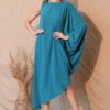 Matte Crepe One-Sleeve Dress – Asymmetrical
