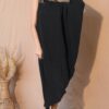 Matte Crepe One-Sleeve Dress – Asymmetrical Silhouette