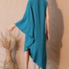 Matte Crepe One-Sleeve Dress – Asymmetrical