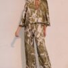 Dreaming Lily Satin Cape Jumpsuit – Floral Print