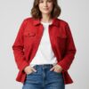 Casual Textured Jacket with Snap-Front Collar
