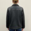 Onque Casual Textured Jacket – Collared Snap Front