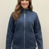 Onque Textured Mock-Neck Jacket – Front Zip