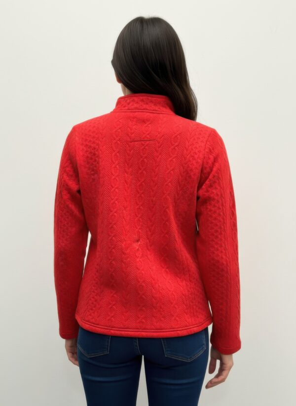 Onque Mock Neck Textured Jacket