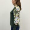 Rio & Rian Sheer-Sleeve Pullover Sweater