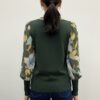 Rio & Rian Sheer-Sleeve Pullover Sweater