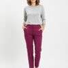 Tailored Pull-On Ankle Pants with Hem Slits