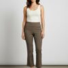 Pull-On Bootcut Pants with Stretch Front Pockets