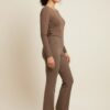 Pull-On Bootcut Pants with Stretch Front Pockets