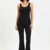 Pull-On Bootcut Pants with Stretch Front Pockets
