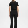 Pull-On Bootcut Pants with Stretch Front Pockets