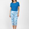 Printed Pedal Pushers – Pull-On Crop with Welt Pockets
