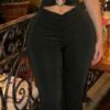 Strapless Cut-Out Jumpsuit with Flared Legs