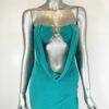 Strapless Maxi Gown with Draped Cowl Bust