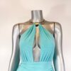 Strapless Midi Dress with Necklace-Style Detail