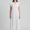 Gabrielle Ruffle Cap Sleeve Dress – Rayon-Blend