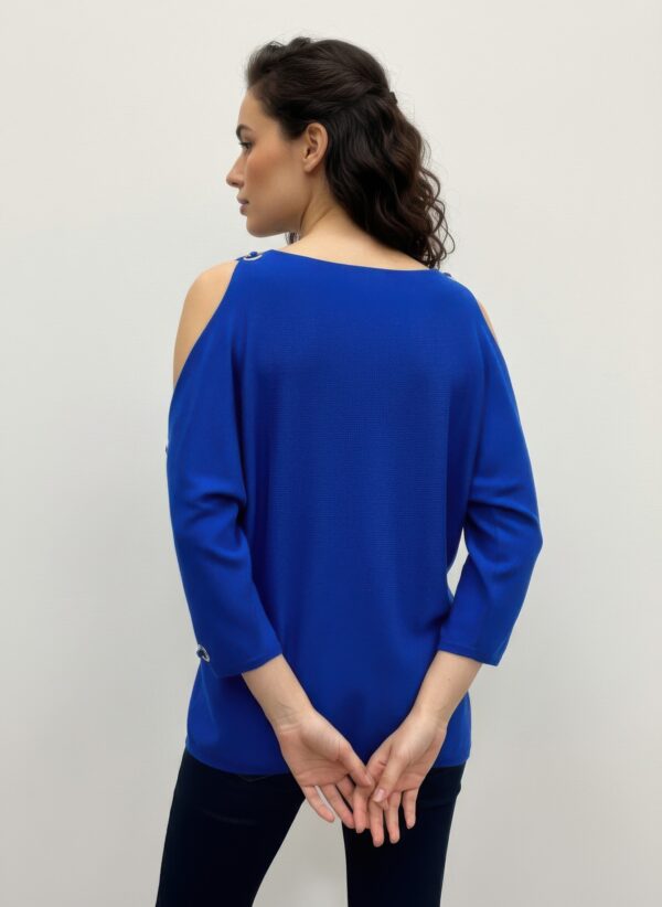 Cable & Gauge Pullover Sweater with Grommet Sleeves