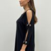 Cable & Gauge Grommet-Trim Pullover Sweater