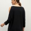 Cable & Gauge Grommet-Trim Pullover Sweater